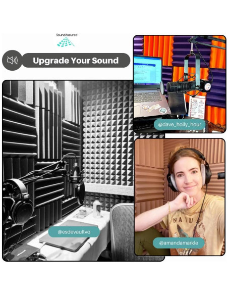 Paneles Acústicos SoundAssured - Espuma de Poliuretano 30x30cm