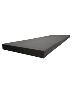 Panel Acústico Plano 121.9 x 60.9 x 2.5 cm Carbón