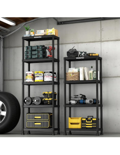 Estantería de Plástico WORKPRO 5 Niveles 500 lb 170.2 cm 2