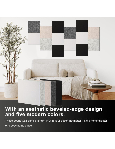 Paneles Acústicos Durbles - Aislamiento Sonoro 12 Piezas Gris