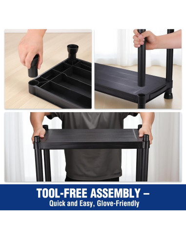 Estantería de Plástico WORKPRO 5 Niveles 500 lb 170.2 cm