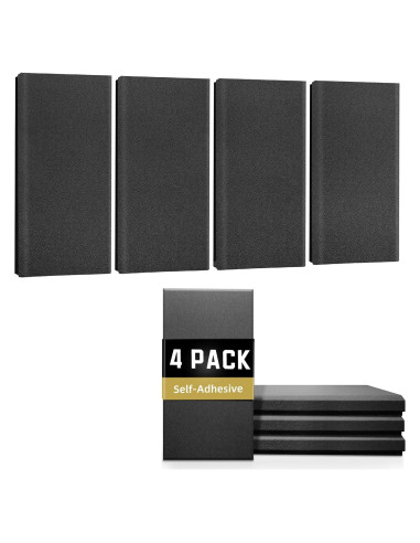 Paneles Acústicos Absorbentes Diapu 4 pcs 60x30 cm Gris