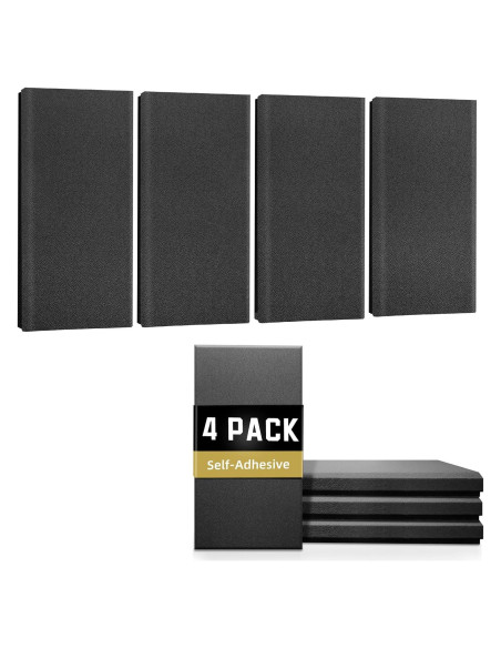 Paneles Acústicos Absorbentes Diapu 4 pcs 60x30 cm Gris