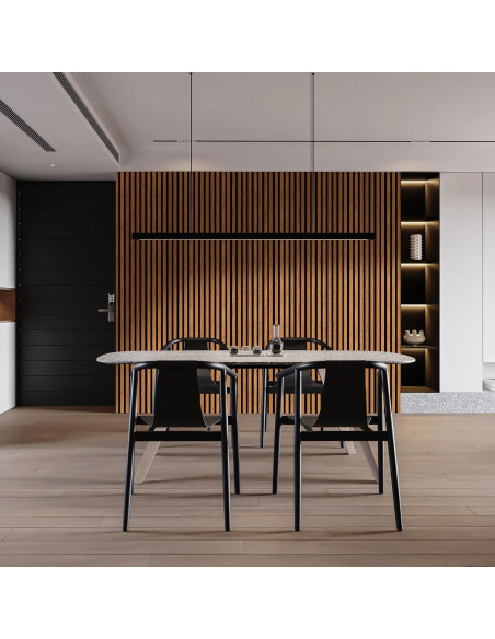 Paneles Acústicos 3D HPINUB Madera de Nogal 60x120cm 2 Pcs