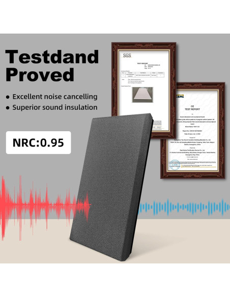 Paneles Acústicos Absorbentes Diapu 4 pcs 60x30 cm Gris