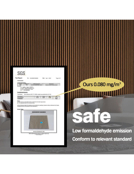 Paneles Acústicos 3D HPINUB Madera de Nogal 60x120cm 2 Pcs