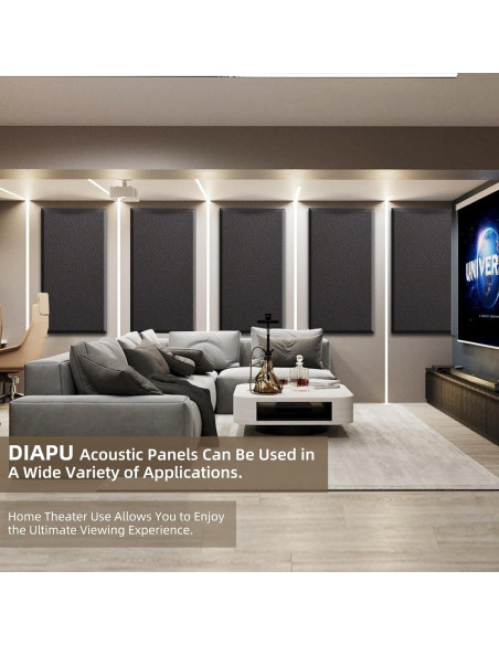 Paneles Acústicos Absorbentes Diapu 4 pcs 60x30 cm Gris