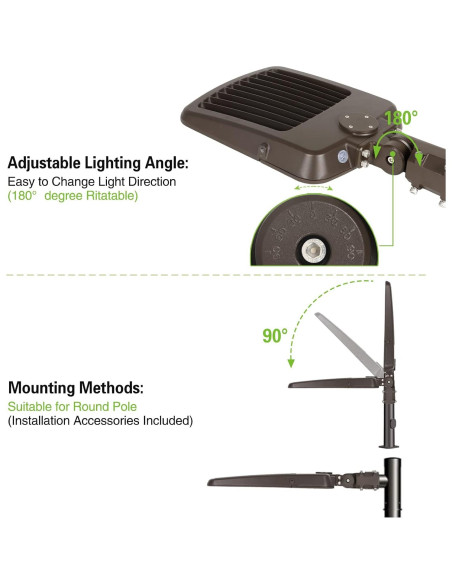 Luz LED de Estacionamiento Hykolity 200W con Fotocélula 45000lm