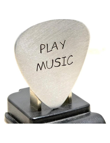 Púa de Guitarra de Aluminio Hecha a Mano - 3.18x2.92 cm
