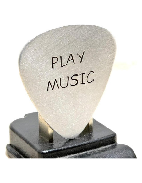 Púa de Guitarra de Aluminio Hecha a Mano - 3.18x2.92 cm