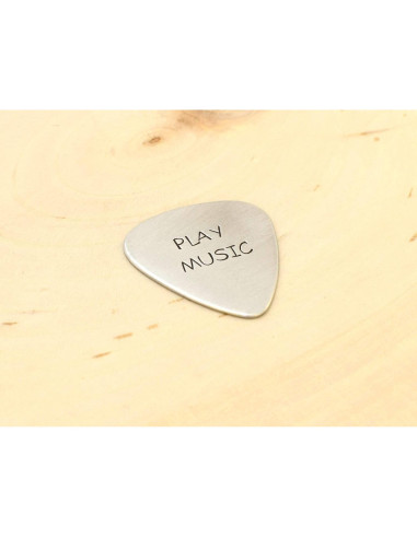 Púa de Guitarra de Aluminio Hecha a Mano - 3.18x2.92 cm