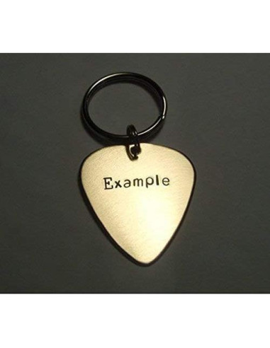 Púa de Guitarra de Aluminio Hecha a Mano - 3.18x2.92 cm