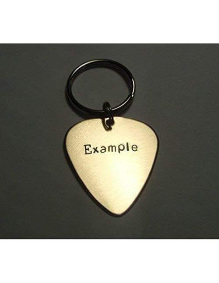 Púa de Guitarra de Aluminio Hecha a Mano - 3.18x2.92 cm