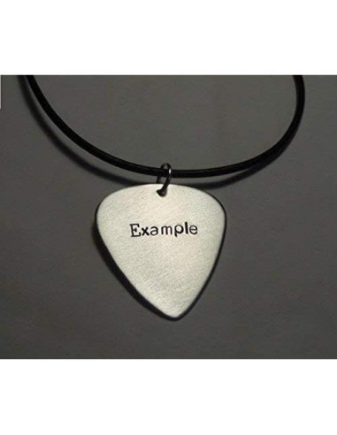 Púa de Guitarra de Aluminio Hecha a Mano - 3.18x2.92 cm