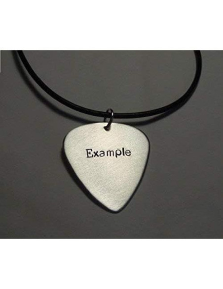 Púa de Guitarra de Aluminio Hecha a Mano - 3.18x2.92 cm