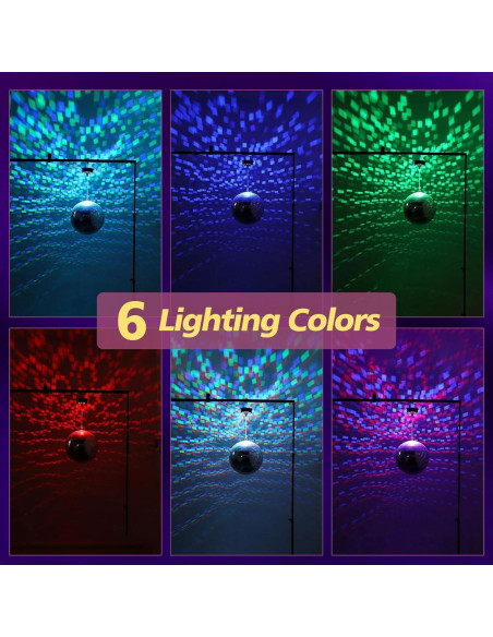 Motor de Bola de Disco IGRARK con Luz y Control Remoto 0-15 RPM