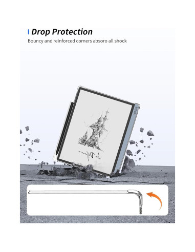 Funda Transparente WUNIAK para Tableta Onyx BOOX Tab Ultra C Pro 10.3