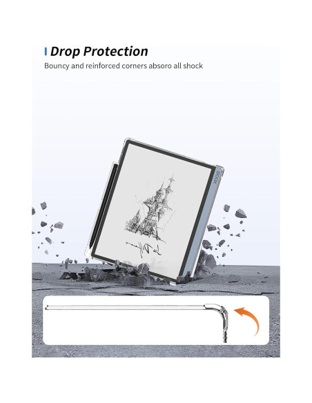 Funda Transparente WUNIAK para Tableta Onyx BOOX Tab Ultra C Pro 10.3