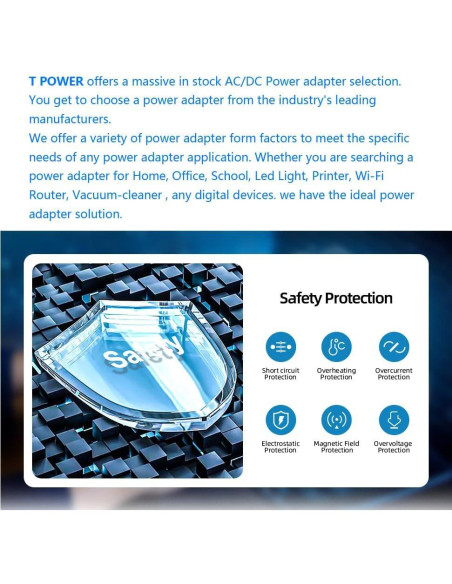 Cargador T-Power para Aspiradora Vertical Tornado CK LW 13/1