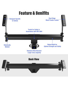 Enganche de Remolque HD Ridez Clase 3 para Subaru Crosstrek 2018-2023 2