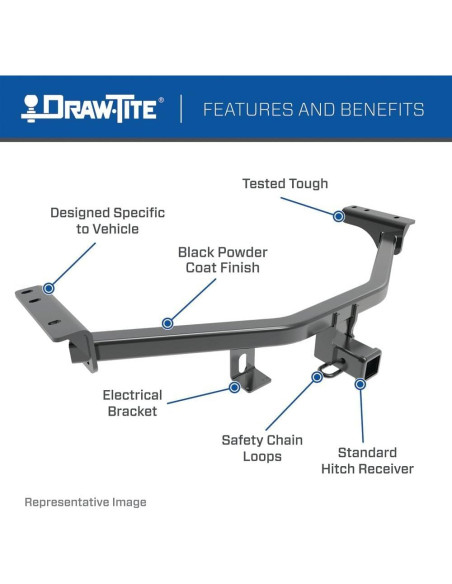 Enganche de Remolque Draw-Tite 75772 Clase 3 1587.57 kg