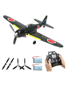 Avión RC RCSHOBBY Caza Zero 2.4GHz Estabilizador 6 Ejes