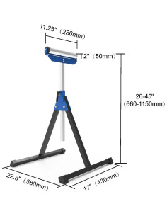 Soporte de Rodillo Plegable KASTFORCE KF3015 300kg Ajustable 2