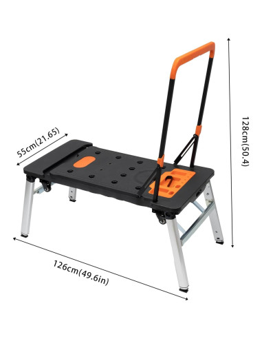 Banco de Trabajo Multifuncional Plegable InnaMall 7 en 1 250kg