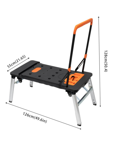 Banco de Trabajo Multifuncional Plegable InnaMall 7 en 1 250kg