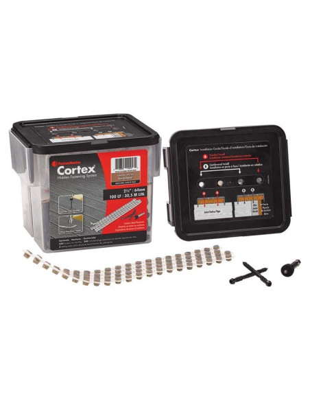 Cortex Colado FastenMaster para Deck Trex 100 Pies Lineales