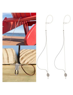 Ancla de Muebles de Exterior Dock Gorilla - Paquete de 2, Soporta 130 Kg