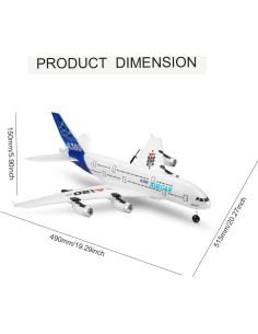 Avión RC A120-Aircar A380 3 Canales EPP para Niños 2