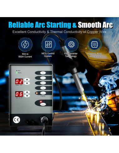 Máquina de Soldadura por Puntos Automática POIOKLJRE 110V 5 en 1