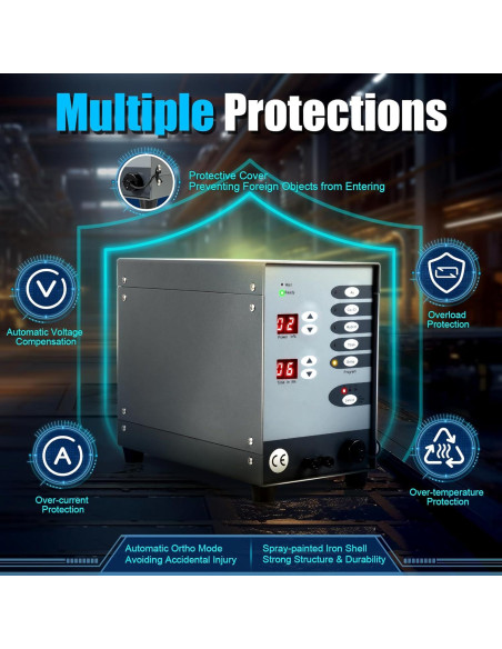 Máquina de Soldadura por Puntos Automática POIOKLJRE 110V 5 en 1