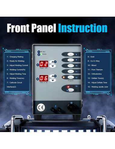 Máquina de Soldadura por Puntos Automática POIOKLJRE 110V 5 en 1