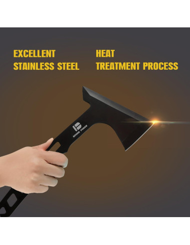 Hacha de Camping KHU 24.3 cm con Funda - Supervivencia y Caza