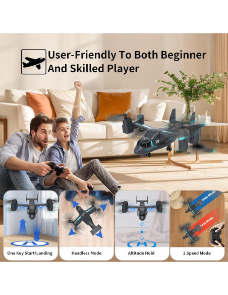 Helicóptero RC OBEST LM19-A con Cámara HD y Doble Vuelo