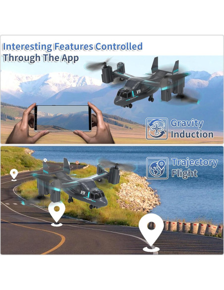 Helicóptero RC OBEST LM19-A con Cámara HD y Doble Vuelo