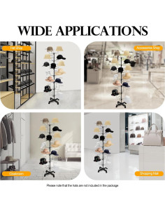 Soporte giratorio para sombreros Goudergo 7 niveles negro 2