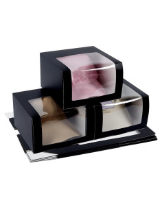 10 Cajas de Regalo para Sombreros PH PandaHall Negro 19.5x19.5x12cm