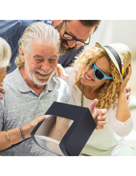 10 Cajas de Regalo para Sombreros PH PandaHall Negro 19.5x19.5x12cm