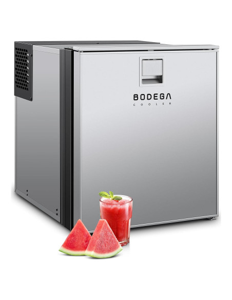 Refrigerador Portátil BODEGACOOLER 60L 12V Doble Modo Plata