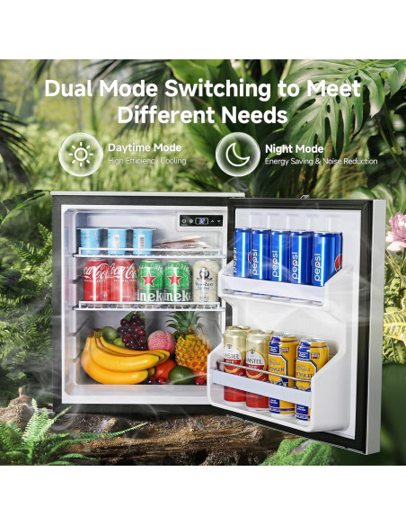 Refrigerador Portátil BODEGACOOLER 60L 12V Doble Modo Plata