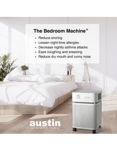 Purificador de aire Austin Air Máquina de dormitorio HEPA 5 etapas