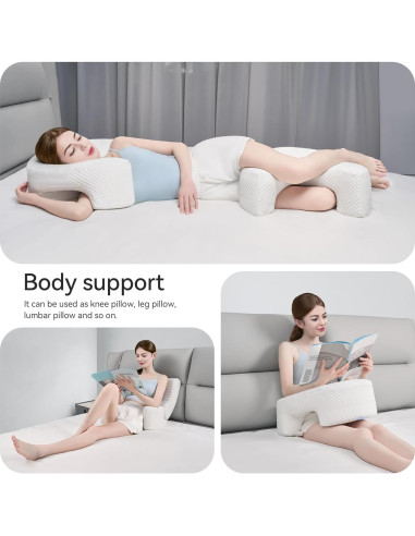 Almohada Ergonómica AM AEROMAX Reina para Dormir de Lado