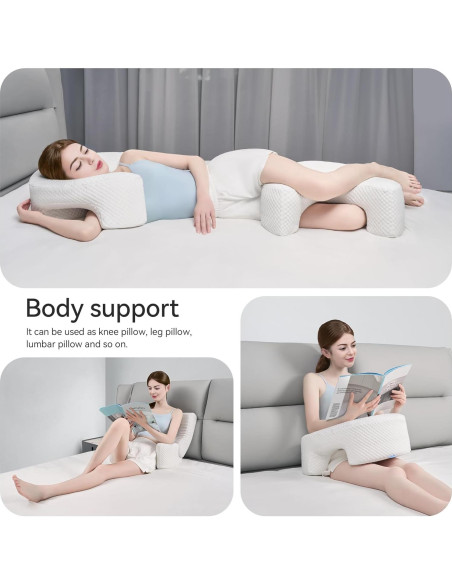 Almohada Ergonómica AM AEROMAX Reina para Dormir de Lado