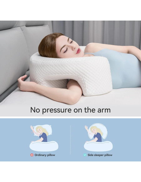 Almohada Ergonómica AM AEROMAX Reina para Dormir de Lado