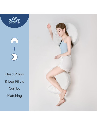 Almohada Ergonómica AM AEROMAX Reina para Dormir de Lado
