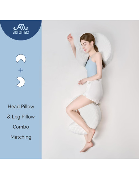 Almohada Ergonómica AM AEROMAX Reina para Dormir de Lado