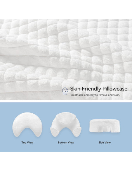 Almohada Ergonómica AM AEROMAX Reina para Dormir de Lado